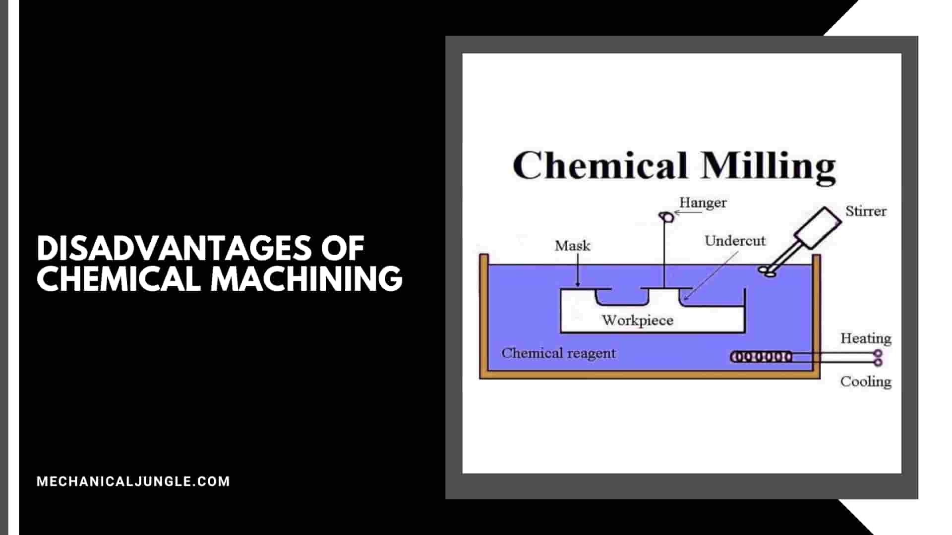 Disadvantages of Chemical Machining