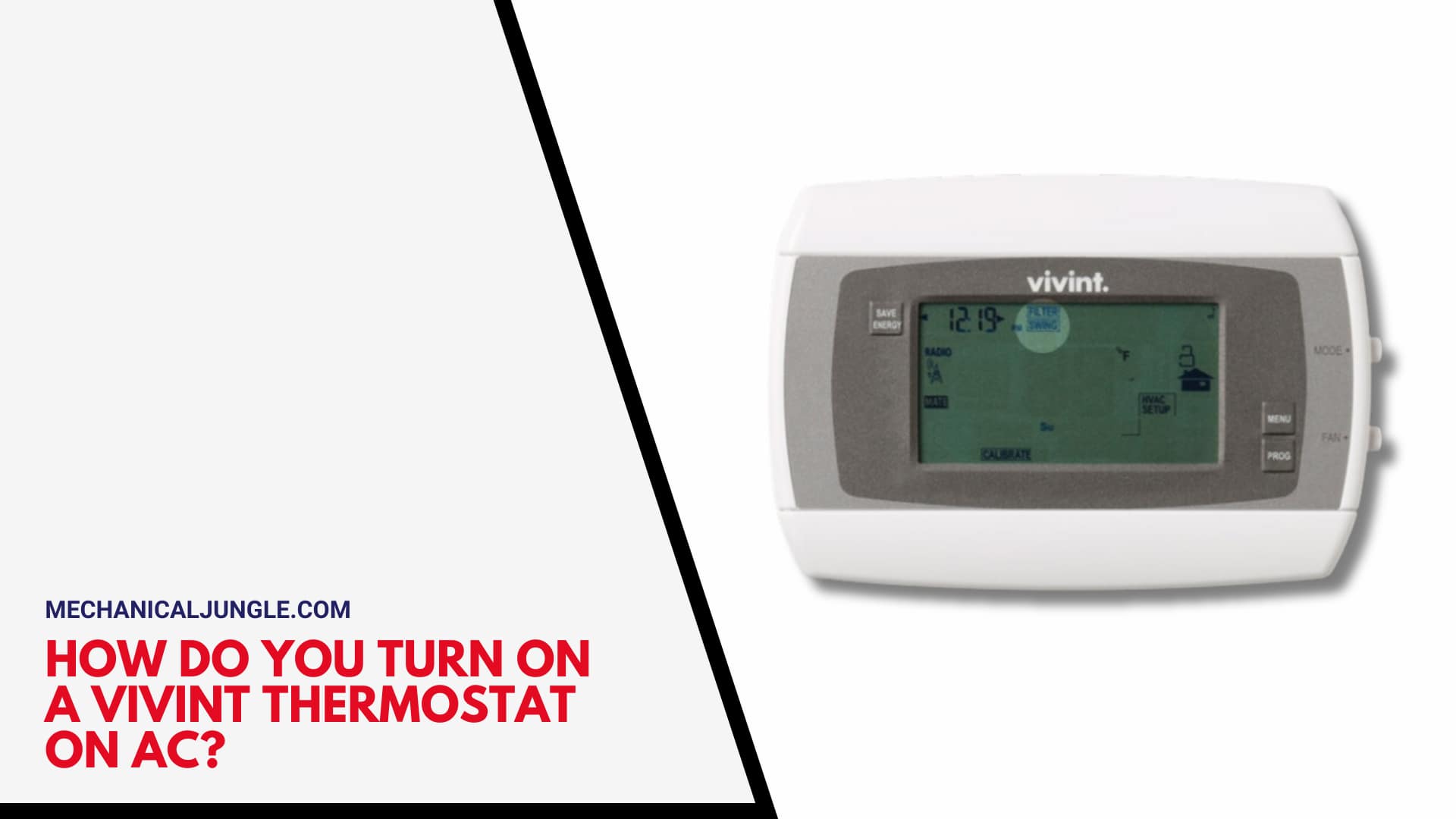 How Do You Turn on a Vivint Thermostat on AC?