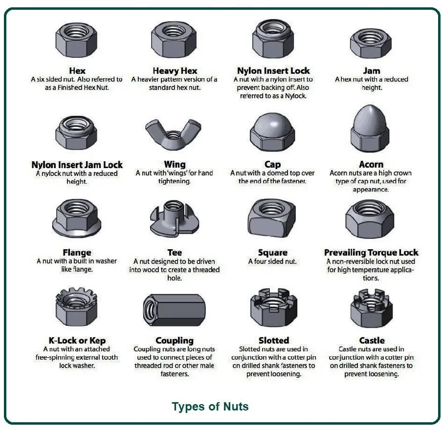 Types of Nuts.