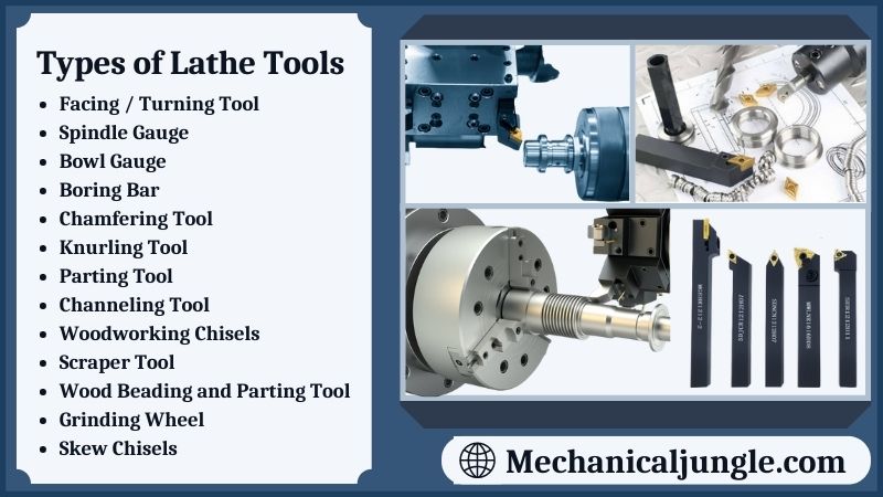 Types of Lathe Tools