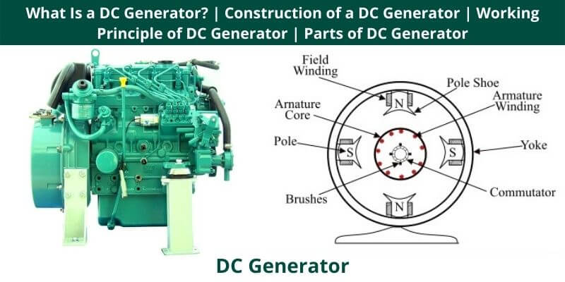 What Is a DC Generator Construction of a DC Generator Working Principle of DC Generator Parts of DC Generator