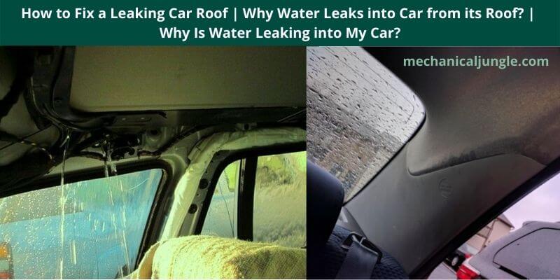 How to Fix a Leaking Car Roof Why Water Leaks into Car from its Roof Why Is Water Leaking into My Car