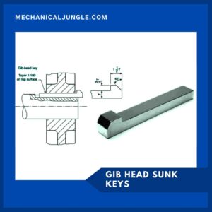 Gib Head Sunk Keys