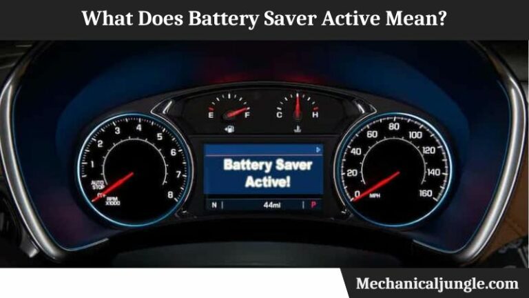 What Does Battery Saver Active Mean