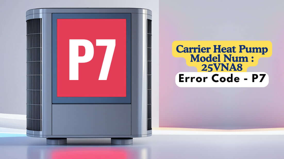 Carrier Heat Pump Model Num 25VNA8, Error Code - P7