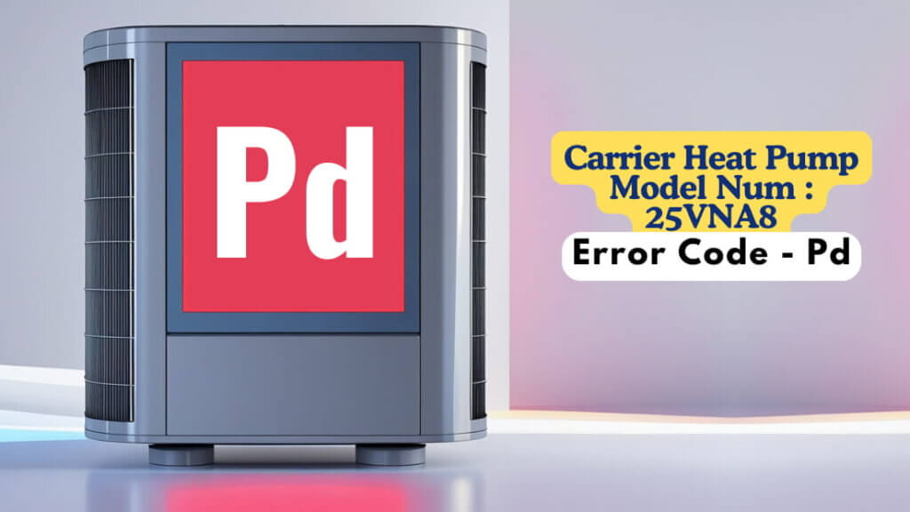 Carrier Heat Pump Model Num 25VNA8, Error Code - Pd